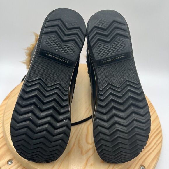 Sorel Tofino II Waterproof Boots Womens 9 Black Insulated Winter Faux Fur - Picture 10 of 12